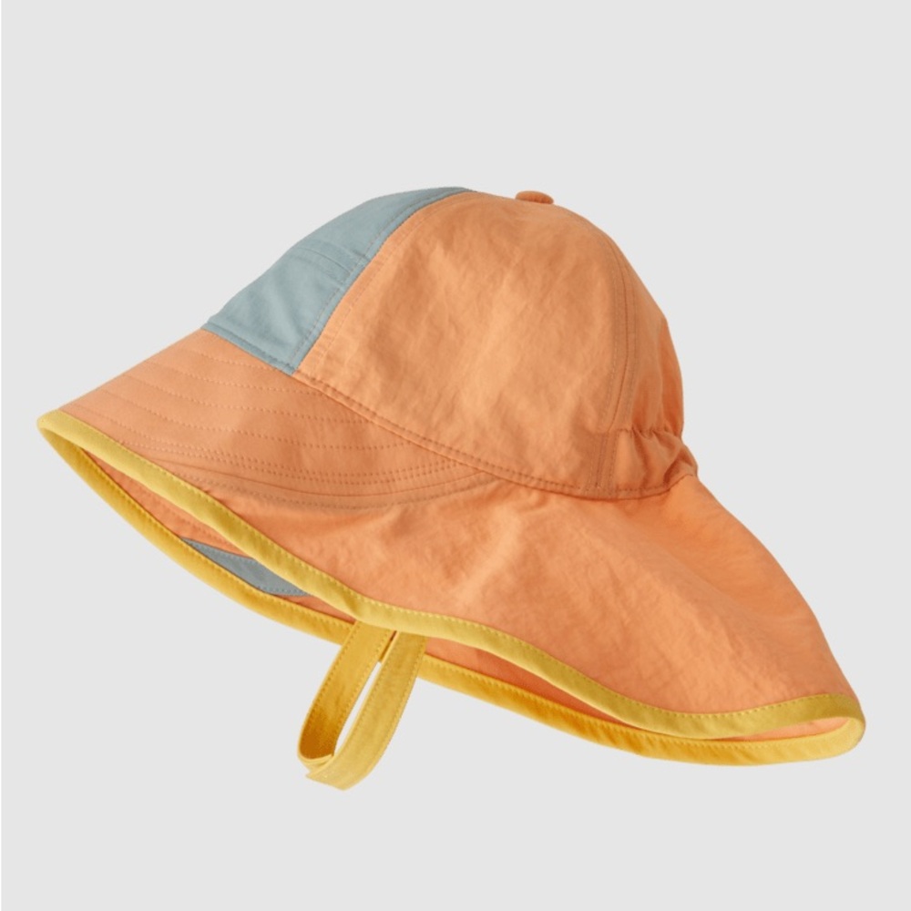 Patagonia Peach and Blue Sun Hat